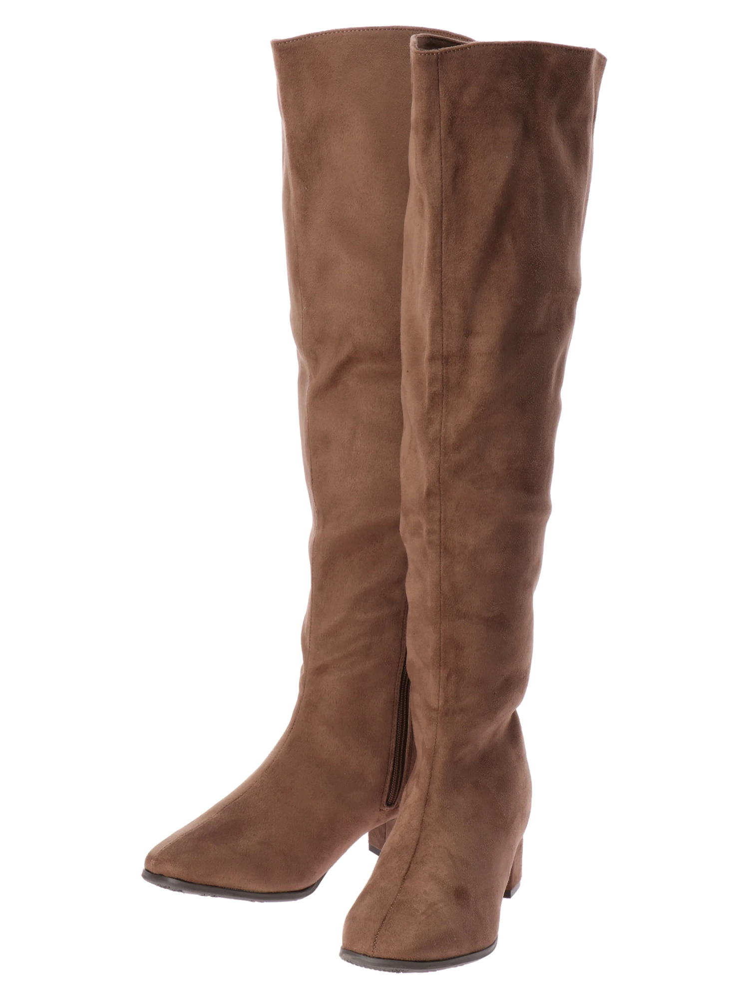 筒幅ゆったりニーハイブーツ ブーツ 黒 ベージュ 公式 大きいサイズ ぽっちゃりさん向けのレディースファッション ブランドre J リジェイ Supure スプル