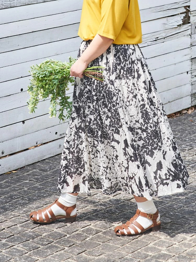 コットンボイルスカート 花柄 スカート 赤 ターコイズ 黒 公式 大きいサイズ ぽっちゃりさん向けのレディースファッションブランドre J リジェイ Supure スプル