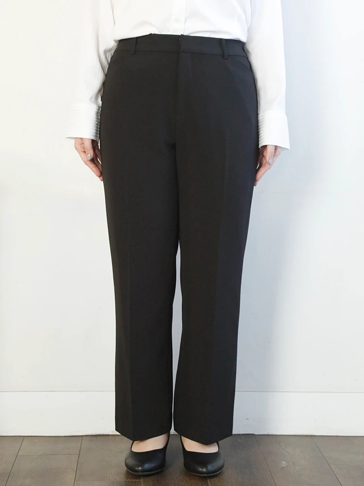 ブラックスーツ3点セット(ジャケット,スカート,パンツ)（大きいサイズ