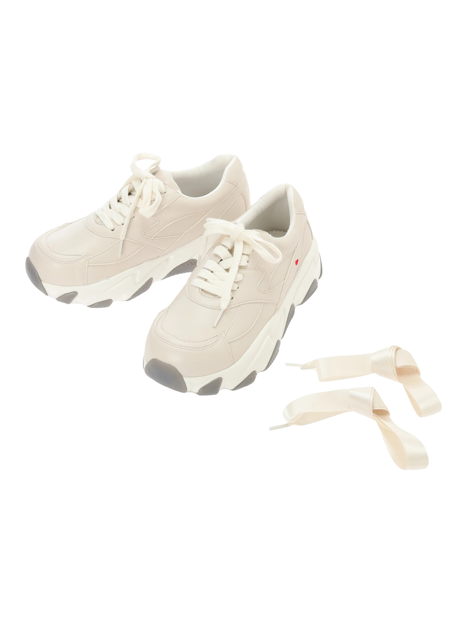 大人気　完売品　ラファーファ　シューズ　スニーカー　大きいサイズ　3L la farfa SHOES/ラ・ファーファシューズ】厚底レーススニーカー