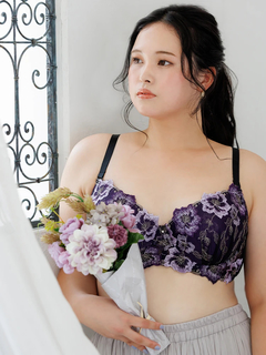 Re-J＆SUPURE(リジェイ＆スプル) |[D85-I95]【脇高】ブロッサム刺繍ブラ＆ショーツセット[モールドカップ]