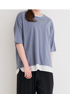 Re-J＆SUPURE(リジェイ＆スプル) |【接触冷感】USAコットンフェイクレイヤードTシャツ