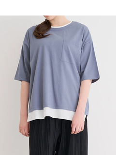 Re-J＆SUPURE(リジェイ＆スプル) |【接触冷感】USAコットンフェイクレイヤードTシャツ