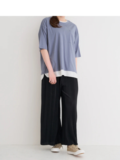 Re-J＆SUPURE(リジェイ＆スプル) |【接触冷感】USAコットンフェイクレイヤードTシャツ
