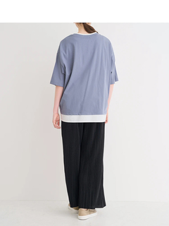 Re-J＆SUPURE(リジェイ＆スプル) |【接触冷感】USAコットンフェイクレイヤードTシャツ