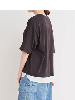 Re-J＆SUPURE(リジェイ＆スプル) |【接触冷感】USAコットンフェイクレイヤードTシャツ