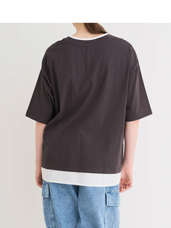 Re-J＆SUPURE(リジェイ＆スプル) |【接触冷感】USAコットンフェイクレイヤードTシャツ