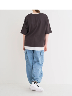Re-J＆SUPURE(リジェイ＆スプル) |【接触冷感】USAコットンフェイクレイヤードTシャツ