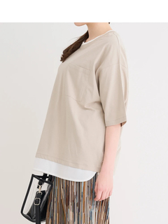 Re-J＆SUPURE(リジェイ＆スプル) |【接触冷感】USAコットンフェイクレイヤードTシャツ