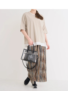 Re-J＆SUPURE(リジェイ＆スプル) |【接触冷感】USAコットンフェイクレイヤードTシャツ