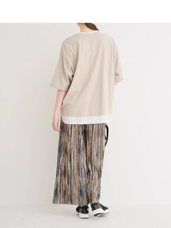 Re-J＆SUPURE(リジェイ＆スプル) |【接触冷感】USAコットンフェイクレイヤードTシャツ