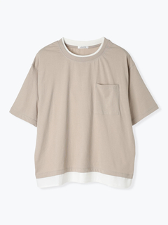 Re-J＆SUPURE(リジェイ＆スプル) |【接触冷感】USAコットンフェイクレイヤードTシャツ