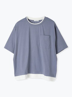 Re-J＆SUPURE(リジェイ＆スプル) |【接触冷感】USAコットンフェイクレイヤードTシャツ