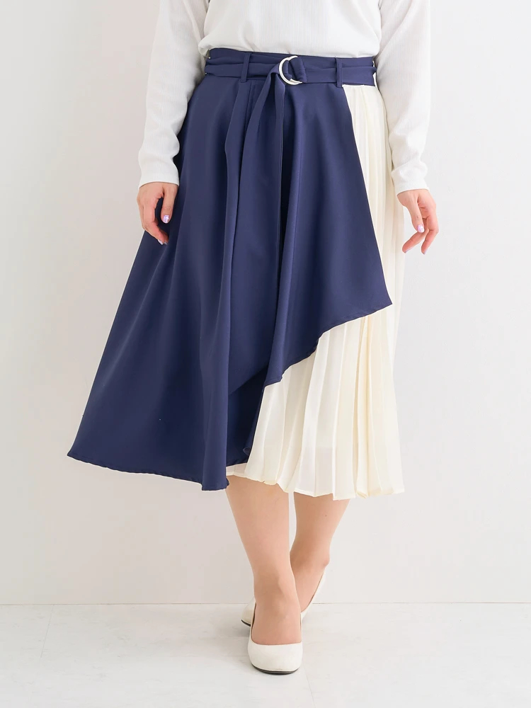 モラビト　シフォンスカート新品未使用 最終お値下げ！ Sawa a la mode（サワアラモード） レディース ボトムス スカート 紺