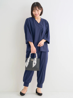 Re-J＆SUPURE(リジェイ＆スプル) |【WEB限定】カットジョーゼットジョガーパンツ（セットアップ可）