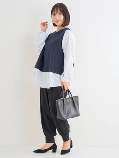 Re-J＆SUPURE(リジェイ＆スプル) |【WEB限定】カットジョーゼットジョガーパンツ（セットアップ可）