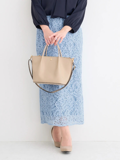 Re-J＆SUPURE(リジェイ＆スプル) |【WEB限定】レース刺繍ナロースカート