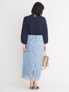 Re-J＆SUPURE(リジェイ＆スプル) |【WEB限定】レース刺繍ナロースカート