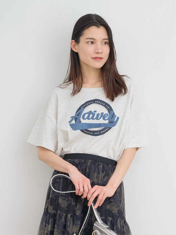 Re-J＆SUPURE(リジェイ＆スプル) |【接触冷感】サガラ刺繍ロゴTシャツ