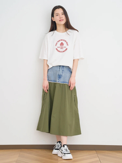 Re-J＆SUPURE(リジェイ＆スプル) |【接触冷感】デザートロゴ刺繍Tシャツ