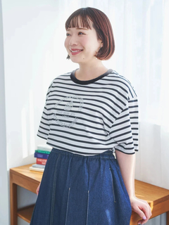 Re-J＆SUPURE(リジェイ＆スプル) |【接触冷感】デザートロゴ刺繍Tシャツ