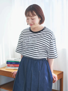 Re-J＆SUPURE(リジェイ＆スプル) |【接触冷感】デザートロゴ刺繍Tシャツ