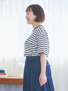 Re-J＆SUPURE(リジェイ＆スプル) |【接触冷感】デザートロゴ刺繍Tシャツ
