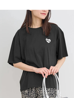 Re-J＆SUPURE(リジェイ＆スプル) |【接触冷感】ハートワッペンTシャツ