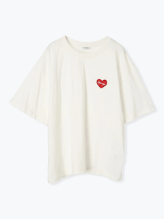 Re-J＆SUPURE(リジェイ＆スプル) |【接触冷感】ハートワッペンTシャツ