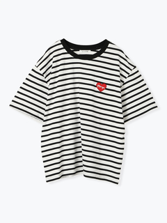 Re-J＆SUPURE(リジェイ＆スプル) |【接触冷感】ハートワッペンTシャツ