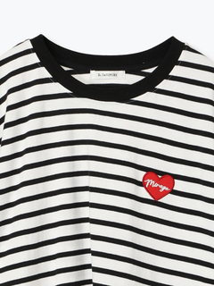 Re-J＆SUPURE(リジェイ＆スプル) |【接触冷感】ハートワッペンTシャツ