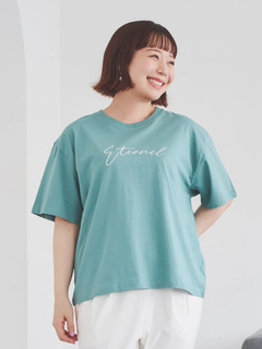 Re-J＆SUPURE(リジェイ＆スプル) |【接触冷感】筆記体刺繍ロゴTシャツ