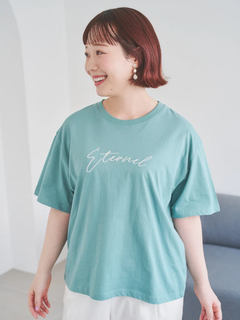 Re-J＆SUPURE(リジェイ＆スプル) |【接触冷感】筆記体刺繍ロゴTシャツ