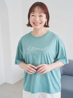 Re-J＆SUPURE(リジェイ＆スプル) |【接触冷感】筆記体刺繍ロゴTシャツ