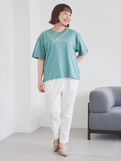 Re-J＆SUPURE(リジェイ＆スプル) |【接触冷感】筆記体刺繍ロゴTシャツ