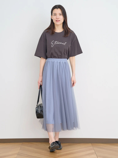 Re-J＆SUPURE(リジェイ＆スプル) |【接触冷感】筆記体刺繍ロゴTシャツ