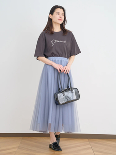 Re-J＆SUPURE(リジェイ＆スプル) |【接触冷感】筆記体刺繍ロゴTシャツ