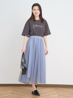 Re-J＆SUPURE(リジェイ＆スプル) |【接触冷感】筆記体刺繍ロゴTシャツ