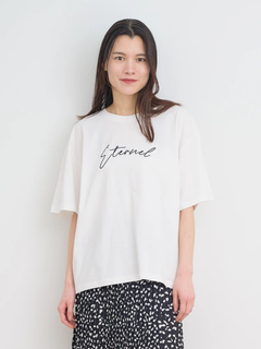 Re-J＆SUPURE(リジェイ＆スプル) |【接触冷感】筆記体刺繍ロゴTシャツ