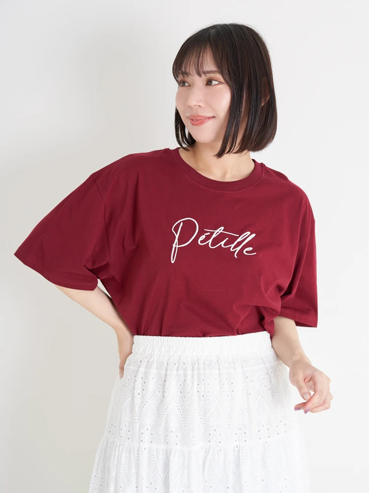 Re-J＆SUPURE(リジェイ＆スプル) |筆記体ロゴ刺繍Tシャツ