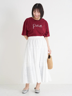 Re-J＆SUPURE(リジェイ＆スプル) |筆記体ロゴ刺繍Tシャツ