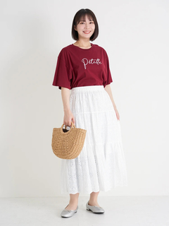 Re-J＆SUPURE(リジェイ＆スプル) |筆記体ロゴ刺繍Tシャツ