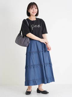 Re-J＆SUPURE(リジェイ＆スプル) |筆記体ロゴ刺繍Tシャツ
