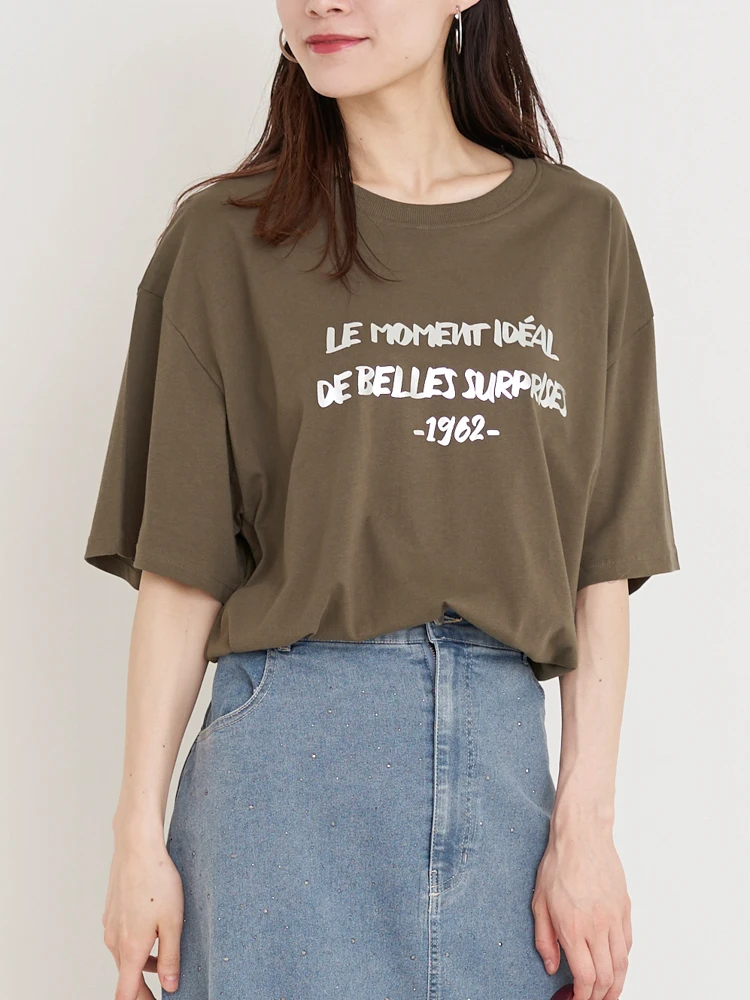 Re-J＆SUPURE(リジェイ＆スプル) |箔ロゴプリントTシャツ