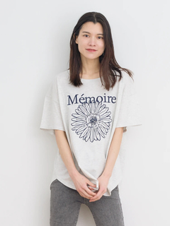 Re-J＆SUPURE(リジェイ＆スプル) |【接触冷感】フラワー×ロゴ刺繍Tシャツ