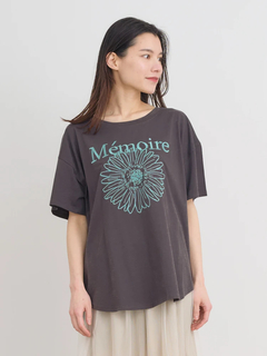 Re-J＆SUPURE(リジェイ＆スプル) |【接触冷感】フラワー×ロゴ刺繍Tシャツ