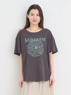 Re-J＆SUPURE(リジェイ＆スプル) |【接触冷感】フラワー×ロゴ刺繍Tシャツ