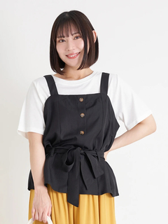 Re-J＆SUPURE(リジェイ＆スプル) |[SET]ビスチェ×Tシャツ×ワイドパンツ