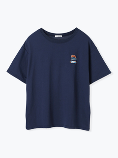 Re-J＆SUPURE(リジェイ＆スプル) |ミニ裏毛ワッペン風プリントTシャツ
