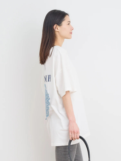Re-J＆SUPURE(リジェイ＆スプル) |デニムフラワー刺繍Tシャツ